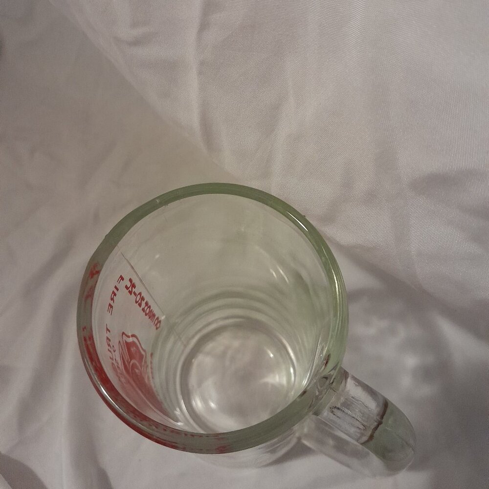 Vintage 1972 Annville Penn Union Hose Co Minimalist Fire Truck Housing Glass Mug - Picture 4 of 8